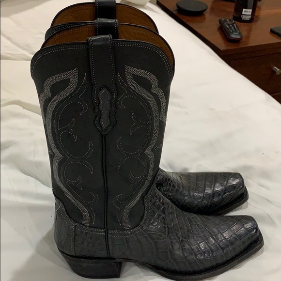 Lucchese size 9 grey alligator - Picture 5 of 5
